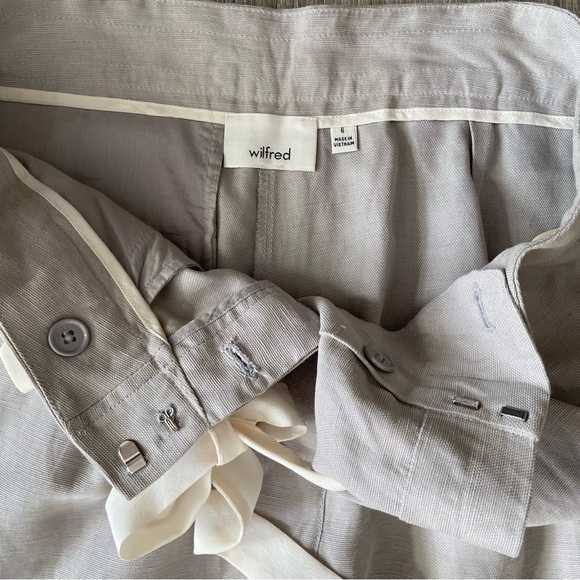Gray Linen Blend Marais Pant - Picture 4 of 6
